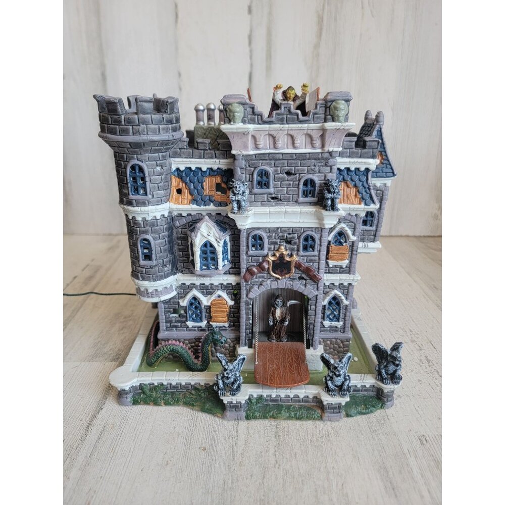 Lemax AS IS Castle on spooky Hill Halloween Village accessory animated‎